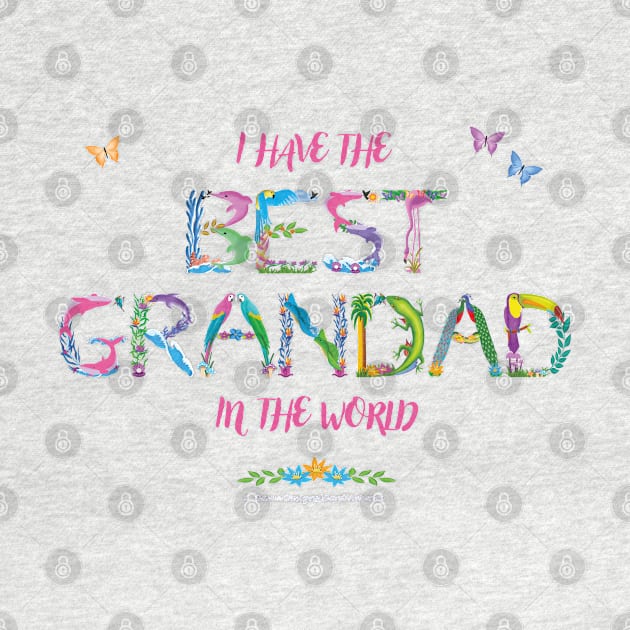 I have the best grandad in the world - tropical wordart by DawnDesignsWordArt